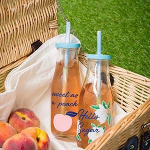 New Draper James Glass Water Bottle